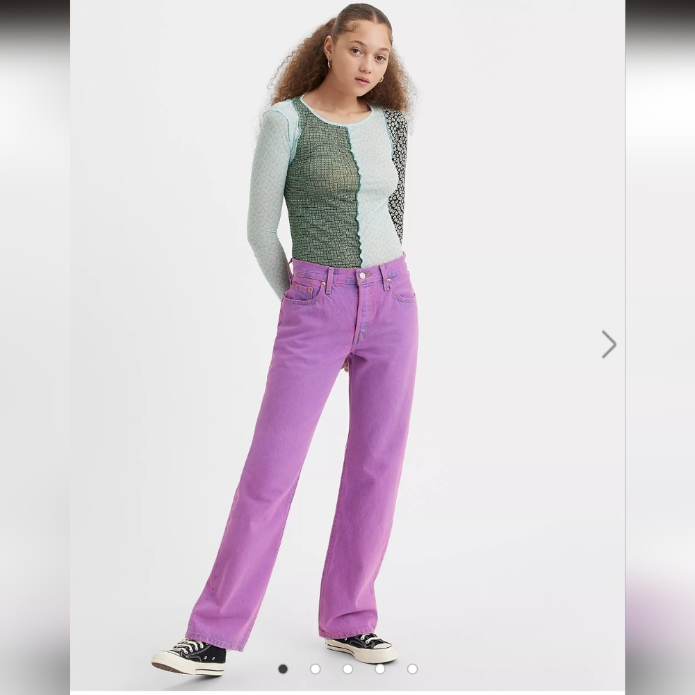 Pristine Levi's 501 '90s Purple Jeans Women's Size 29x30 - Picture 16 of 16